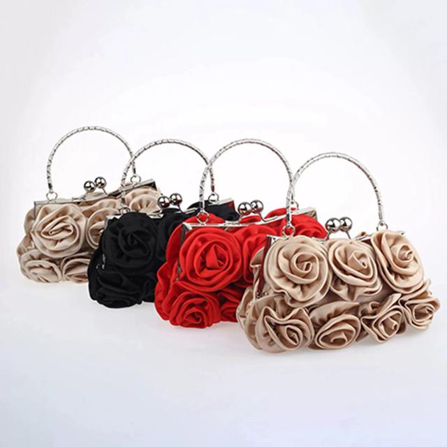 Handbag Women's TOTE BAG ROSE Flower Pattern Clutch Bags EVE