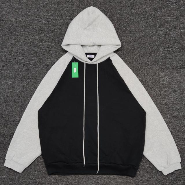 Complete correct ERL COLOR MATCHING RAGLAN SWEAT HOODIE long -sleeved sweater