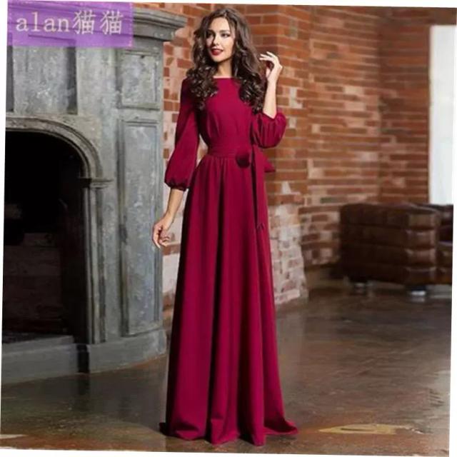 WOMEN BOHEMIA DRESS Long PARTY WINTER Autumn Casual Dresses
