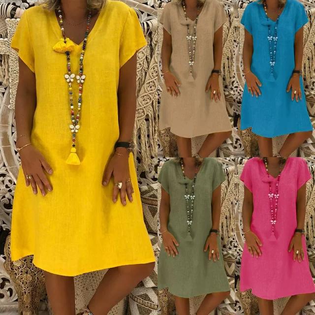 2019 summer dresses women clothes casual big size plus dress