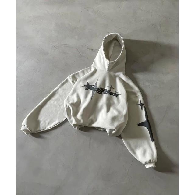 New American High St ND Retro Hoodie Letter Foam Hoodie